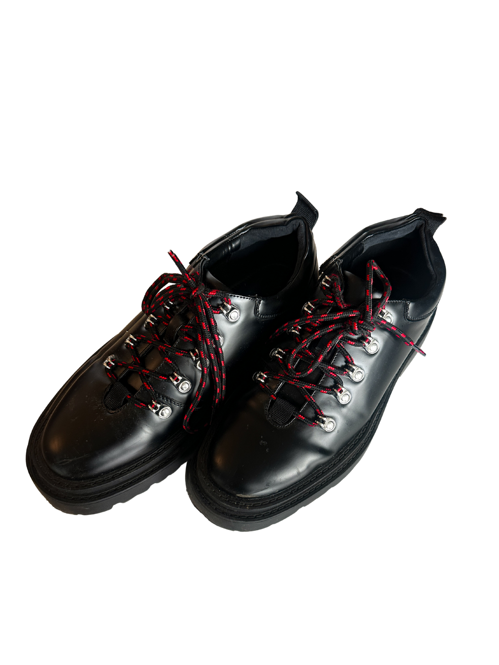 Chunky Platform Lug-Sole Hiking Oxfords
