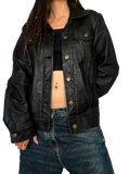 1990s Diesel Genuine Leather Trucker Jacket